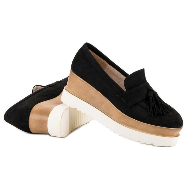 Corina Black Wedge Moccasins 2 Corina Black Wedge Moccasins 2