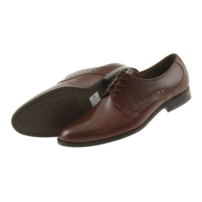 Tur Men's leather shoes 388 brown 5 Tur Men's leather shoes 388 brown 5