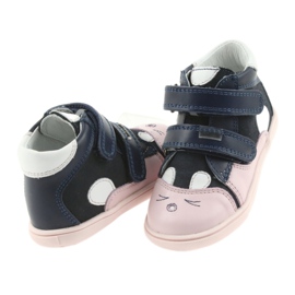 Booties children's shoes Velcro rabbit Bartek 11702 white navy blue pink 4 Booties children's shoes Velcro rabbit Bartek 11702 white navy blue pink 4