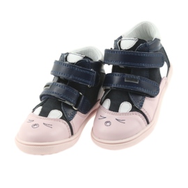 Booties children's shoes Velcro rabbit Bartek 11702 white navy blue pink 3 Booties children's shoes Velcro rabbit Bartek 11702 white navy blue pink 3