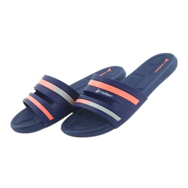 Rider 82504 women's pool slippers navy blue pink 4 Rider 82504 women's pool slippers navy blue pink 4