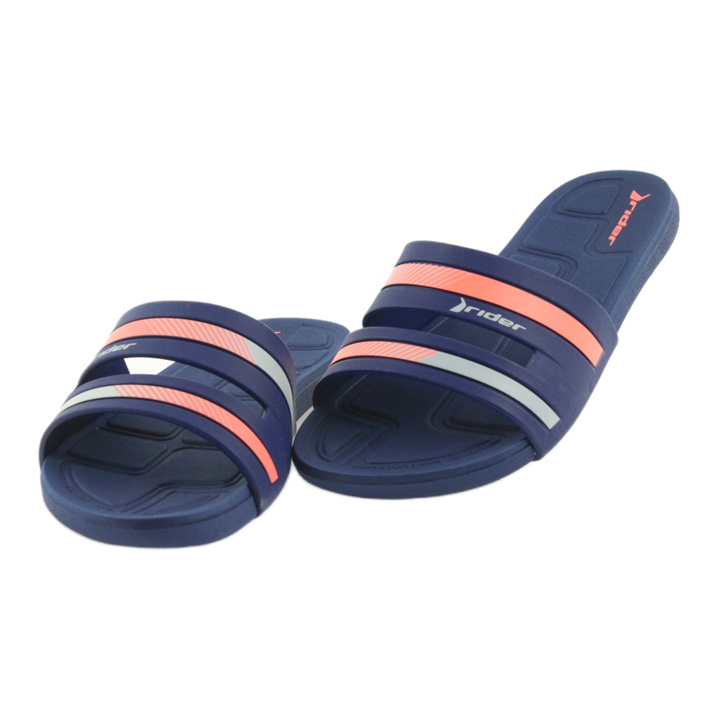 Rider 82504 women's pool slippers navy blue pink 3 Rider 82504 women's pool slippers navy blue pink 3