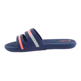Rider 82504 women's pool slippers navy blue pink 2 Rider 82504 women's pool slippers navy blue pink 2