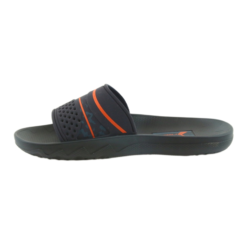 Rider 82499 navy blue leisure men's slippers orange 2