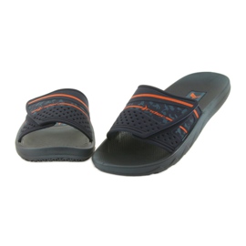 Rider 82500 navy blue leisure men's slippers orange 4 Rider 82500 navy blue leisure men's slippers orange 4