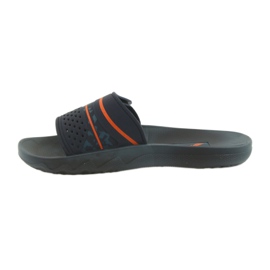 Rider 82500 navy blue leisure men's slippers orange 2