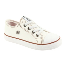 Big Star children's sneakers tied 374085 white 1
