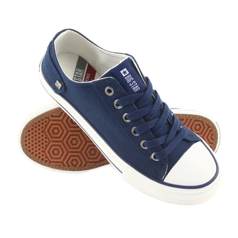 Big star 274335 tied sneakers navy blue 3 Big star 274335 tied sneakers navy blue 3