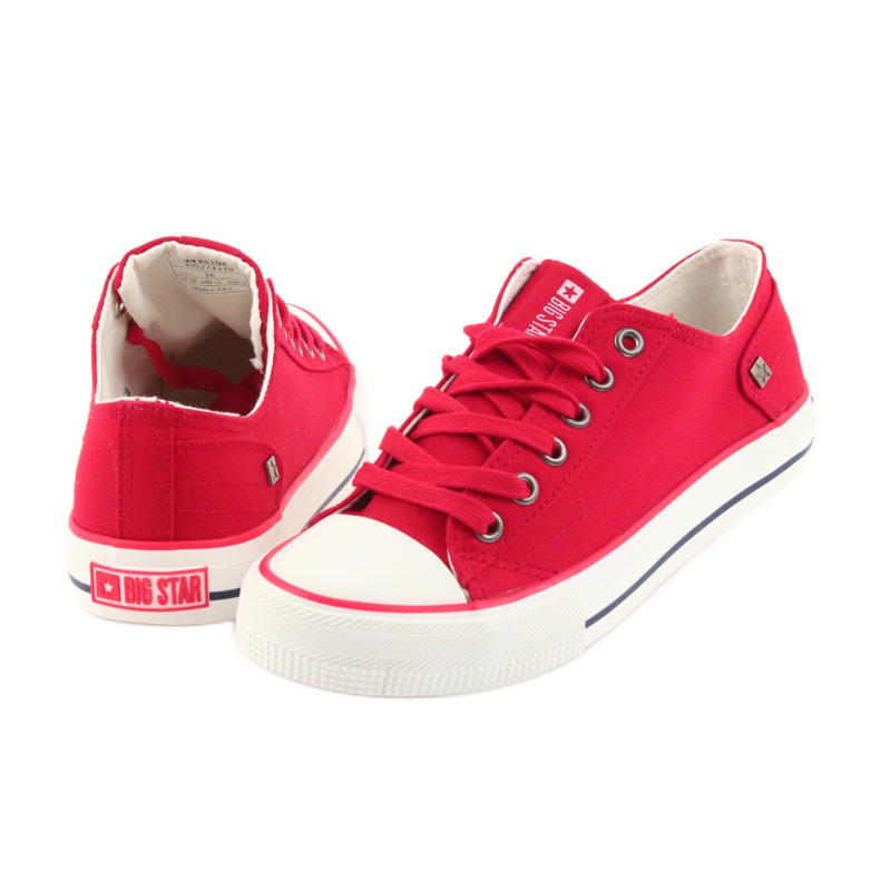 Red Big Star 274339 tied sneakers 5