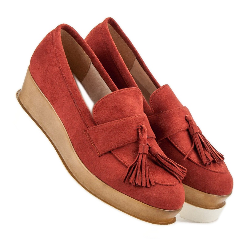 Corina Red Wedge Moccasins 2