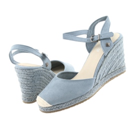 Big Star sandals espadrilles 274A170 blue brown 4
