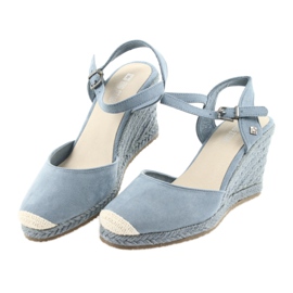 Big Star sandals espadrilles 274A170 blue brown 3