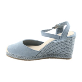 Big Star sandals espadrilles 274A170 blue brown 2