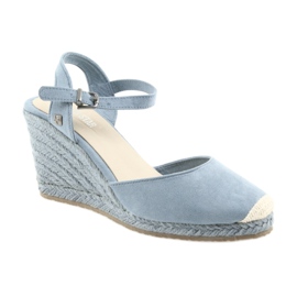 Big Star sandals espadrilles 274A170 blue brown 1