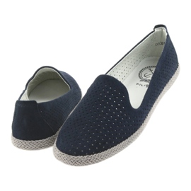 Filippo Lordsy women's ballerinas espadrilles F 081 navy blue 4