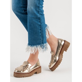 Corina Lacquered loafers grey 1