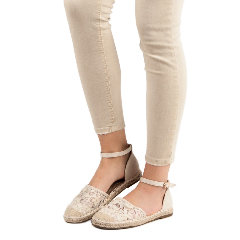 Nio Nio Lace Espadrilles brown 2