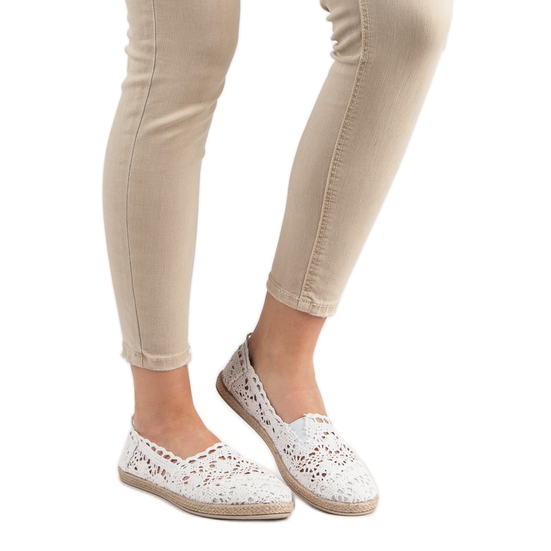 Sweet Shoes White Lace Espadrilles 2 Sweet Shoes White Lace Espadrilles 2