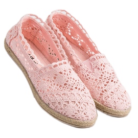 Sweet Shoes Pink Lace Espadrilles 1