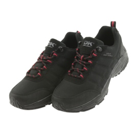 DK 18378 softshell trainers black red 3