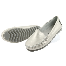 Silver leather loafers Filippo 130 grey 4 Silver leather loafers Filippo 130 grey 4