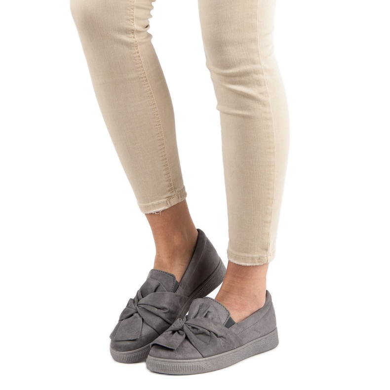 McKey Slip-on Suede Sneakers grey 1
