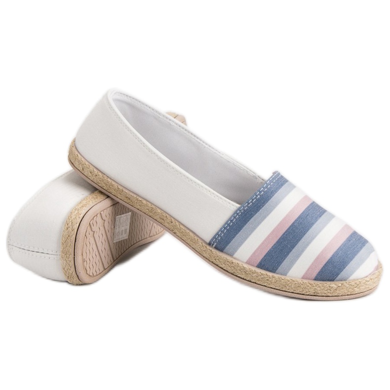 Sweet Shoes Striped Slipons white blue multicolored 1
