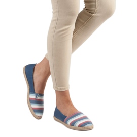 Sweet Shoes Striped Slipons blue 2 Sweet Shoes Striped Slipons blue 2