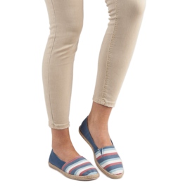 Sweet Shoes Striped Slipons blue 1 Sweet Shoes Striped Slipons blue 1