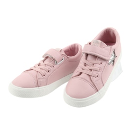 Big Star Velcro sneakers star 374104 pink grey 3