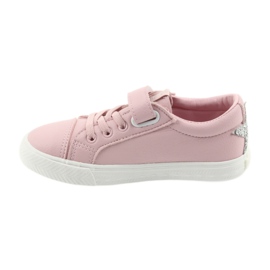 Big Star Velcro sneakers star 374104 pink grey 2