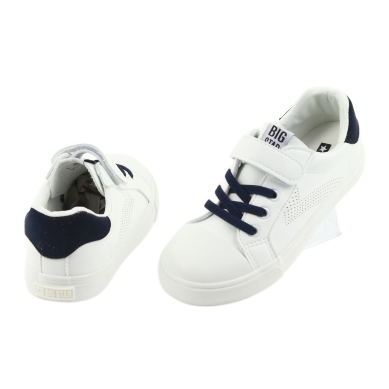 Big Star Velcro sneakers 374107 white navy blue 4