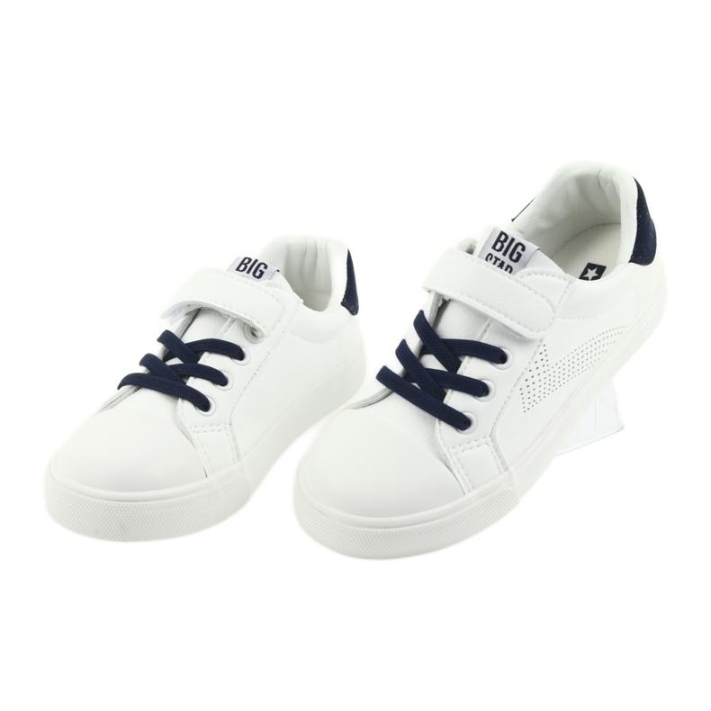 Big Star Velcro sneakers 374107 white navy blue 3