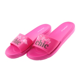 Flamingos Atletico women's slippers black pink 4