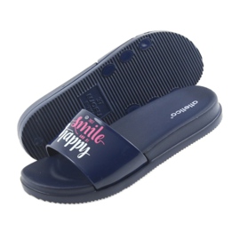 Happy Atletico women's navy blue slippers white pink 5 Happy Atletico women's navy blue slippers white pink 5