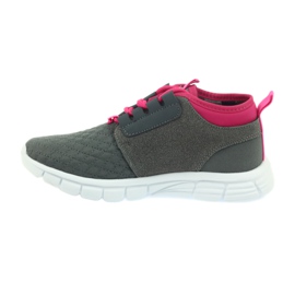 Befado children's shoes up to 23 cm 516Y032 pink grey 4