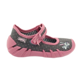 Befado children's shoes 109P168 grey pink 1 Befado children's shoes 109P168 grey pink 1