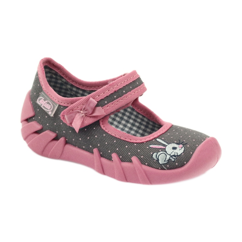 Befado children's shoes 109P168 grey pink 2 Befado children's shoes 109P168 grey pink 2