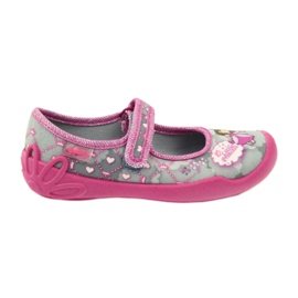 Befado children's shoes 114X305 grey pink 1