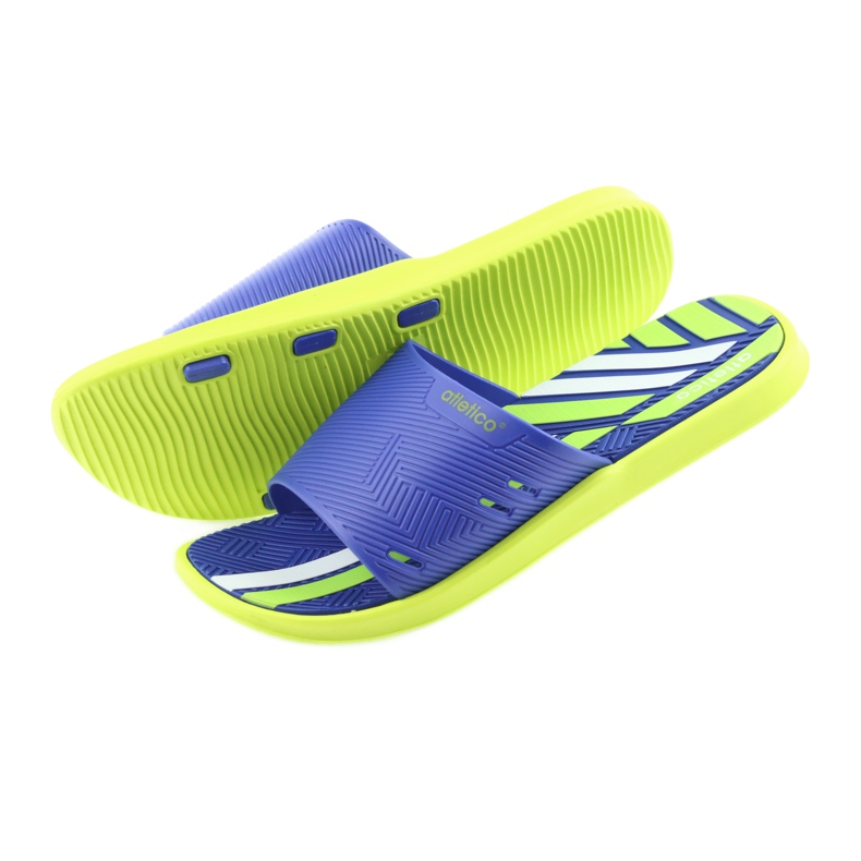 Men's slippers for the Atletico lime pool blue green 4