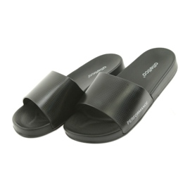 Atletico black men's profiled slippers 3