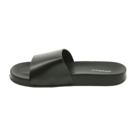 Atletico black men's profiled slippers 2
