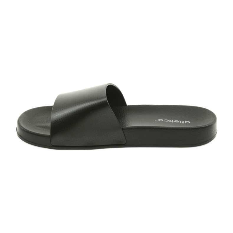 Atletico black men's profiled slippers 2