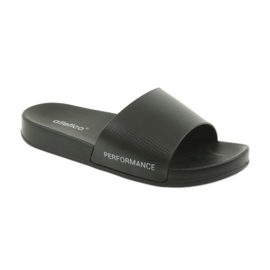 Atletico black men's profiled slippers 1