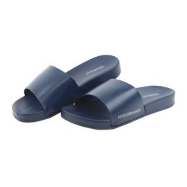 Atletico navy blue men's profiled slippers 4