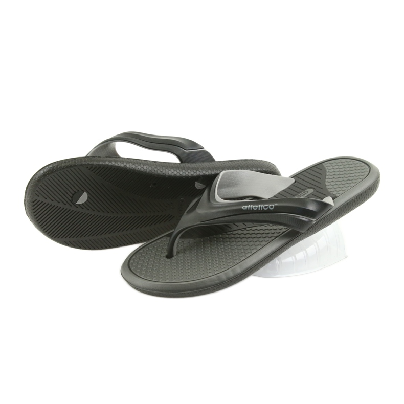 Atletico black men's flip-flops grey 3