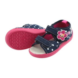 American Club Children's shoes, American slippers, leather insole white pink navy blue 4