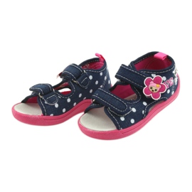 American Club Children's shoes, American slippers, leather insole white pink navy blue 3