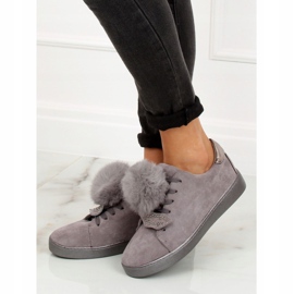 Gray women's sneakers 68-95 Gray grey 1