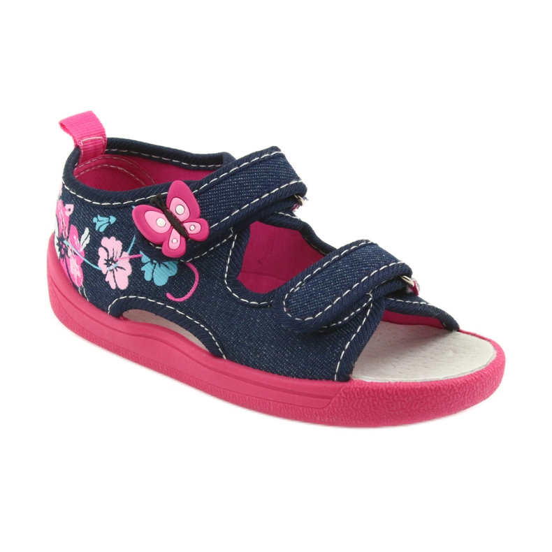 American Club Children's shoes slippers sandals American leather insert 37/19 blue pink navy blue 1